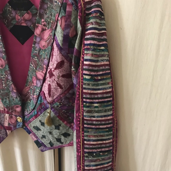 90’s Boho patchwork custom jacket OOAK - Picture 5 of 8